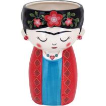 Cachepô Vaso Decorativo Planta Cerâmica 21x13x13cm Colorido