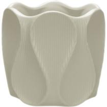 CACHEPÔ VASO DECORATIVO PLANTA HOME&CO CERÂMICA 10x10x10cm MARFIM