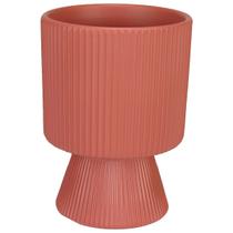 CACHEPÔ VASO DECORATIVO PLANTA REDONDO HOME&CO CERÂMICA 16x12x12cm TERRACOTA