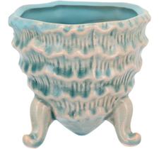 Cachepô Vaso Fergie Home&Co 9x9x9cm Cerâmica Azul para Plantas Suculentas Enfeite Decoração Sala Cachepô Vaso Fergie Home&Co 9x9x9cm Cerâmica Azul para Plantas Suculentas Enfeite Decoração Sala
