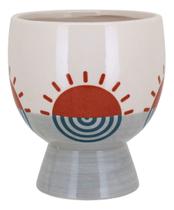 Cachepô Vaso Home&Co 15x13x13cm Cerâmica Bege Enfeite Decoração para Plantas Sala e Jardim Cachepô Vaso Home&Co 15x13x13cm Cerâmica Bege Enfeite Decoração para Plantas Sala e Jardim