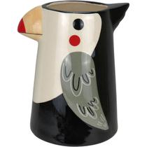 Cachepô Vaso Home&Co 23x16x19cm Cerâmica Cinza Enfeite Decoração para Plantas Sala e Jardim