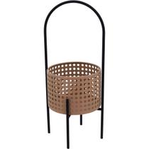 Cachepô Vaso Home&Co 40x15x15cm Metal Bege Decoração para Plantas Enfeite Sala e Casa Cachepô Vaso Home&Co 40x15x15cm Metal Bege Decoração para Plantas Enfeite Sala e Casa