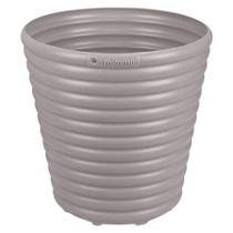 Cachepô Vaso Mimmo em Plástico Cinza 5,5 L - Tramontina
