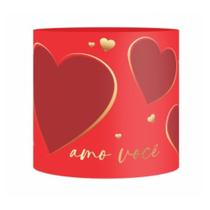 Cachepot Acrilico Eterno Amor Pote 11 Vermelho P 10x10cm