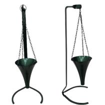 Cachepot Aluminio Anodizado Verde Corneta Com Pedestal 80cm Cachepot Aluminio Anodizado Verde Corneta Com Pedestal 80cm