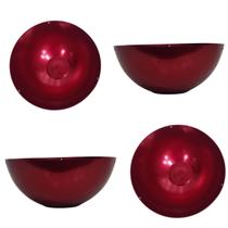 Cachepot Aluminio Vinho Anodizado Meia Esfera Mesa Jardim