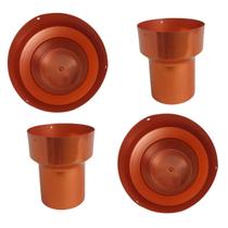Cachepot Boca Larga Laranja Anodizado Para Plantas Cachepot Boca Larga Laranja Anodizado Para Plantas