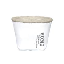 Cachepot Branco Em Cimento