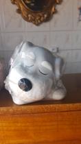 Cachepot cachorro cinza Cachepot cachorro cinza