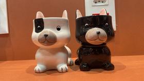 Cachepot cachorro decorativo em ceramica Cachepot cachorro decorativo em ceramica