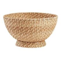 Cachepot centro de mesa decorativo em rattan G Cachepot centro de mesa decorativo em rattan G