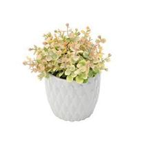 Cachepot ceramica hive cinza peq 7.5x9x7cm