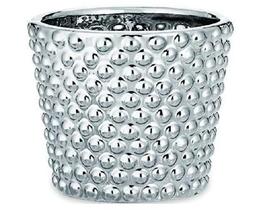 Cachepot Cerâmica Prata Bolha - Mart