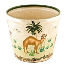 Cachepot Cerâmico Rota da Seda com Camelos um Design Exclusivo