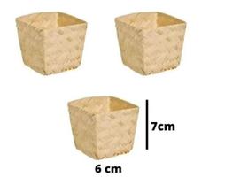 Cachepot Cestinho Palha Enfeite Doces Mesa Festa Junina-2Un