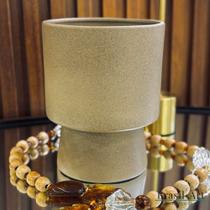 Cachepot Cilíndrico M Amêndoa - Decoração Neutra e Aconchegante