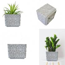 Cachepot Cimento Quadrado Diamonds Jardim 13 X 15 Cachepot Cimento Quadrado Diamonds Jardim 13 X 15