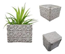 Cachepot Cimento Quadrado Diamonds Jardim 14 X 17 Cachepot Cimento Quadrado Diamonds Jardim 14 X 17