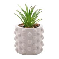Cachepot Cimento Suculenta Bubbles Cinza Claro 7,5Cm X - Wolff