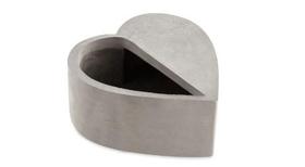 Cachepot Cinza Coração Cimento - Mart Cachepot Cinza Coração Cimento - Mart