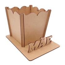 Cachepot Com Base Mãe 17x13x11 - MDF