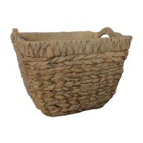 Cachepot com desenhos de corda de cimento