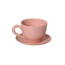 Cachepot Consumê com Pires Decorativo em Cerâmica Home G Rose Cachepot Consumê com Pires Decorativo em Cerâmica Home G Rose