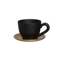 Cachepot Consumê com Pires Decorativo em Cerâmica Home P Império