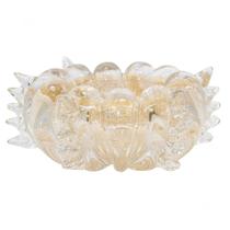 Cachepot Cristal Murano Psyri PP Cristal com Ouro Cachepot Cristal Murano Psyri PP Cristal com Ouro