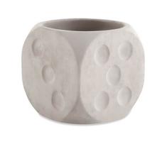 Cachepot Dado em Cimento 12821 Mart Cachepot Dado em Cimento 12821 Mart