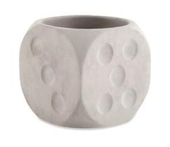 Cachepot Dado em Cimento M - Mart Cachepot Dado em Cimento M - Mart