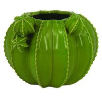 Cachepot De Ceramica Cacto Verde 15X14Cm - Led Lustre - BTC