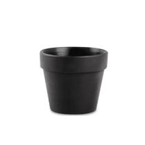 Cachepot de Cimento Preto 8cm H - Mart 11866