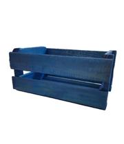 Cachepot de madeira n1 azul