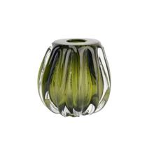 Cachepot De Murano Importado Vasinho Decoração 14X13Cm Verde