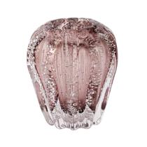 Cachepot de Murano Importado - Vasinho Rosa Ametista 12cm - Laradore