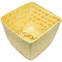 Cachepot de Palha Pequeno para Decoração Rústica ou Junina Pacote com 12