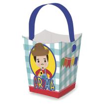 Cachepot de Papel Festa Junina com Alça Menino - 8 Unidades Cachepot de Papel Festa Junina com Alça Menino - 8 Unidades