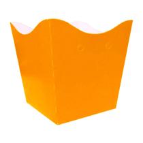 Cachepot de Papel Liso Laranja Neon Pequeno - 10 Unidades Cachepot de Papel Liso Laranja Neon Pequeno - 10 Unidades