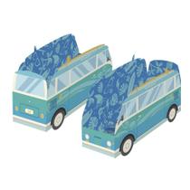Cachepot de Papel Ônibus Festa Surf 8 Uni Regina Festas - Inspire sua Festa Loja