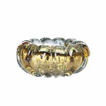 Cachepot de Vidro Murano Téo Âmbar 14x5cm Cristais Tavares