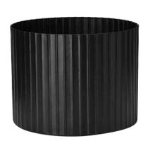 Cachepot Decorativo de Metal 3d Preto 22x29 cm M02 - D'Rossi