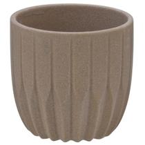 Cachepot Decorativo em Cerâmica 14cm Textura Areia - Espressione Cachepot Decorativo em Cerâmica 14cm Textura Areia - Espressione