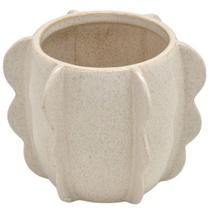 Cachepot Decorativo em Cerâmica 16cm Creme - Espressione Cachepot Decorativo em Cerâmica 16cm Creme - Espressione