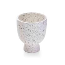Cachepot Decorativo Em Cerâmica Branco 14x11 Cm - D'rossi Cachepot Decorativo Em Cerâmica Branco 14x11 Cm - D'rossi