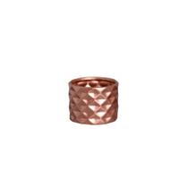 Cachepot Decorativo em Cerâmica Home Modelo Diamante P Rose Gold