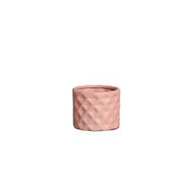Cachepot Decorativo em Cerâmica Home Modelo Diamante P Rose
