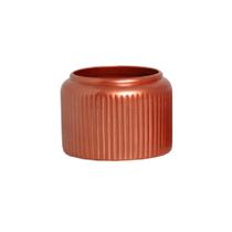 Cachepot Decorativo em Cerâmica Home Modelo Waves G Cobre