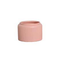 Cachepot Decorativo em Cerâmica Home Modelo Waves G Rose